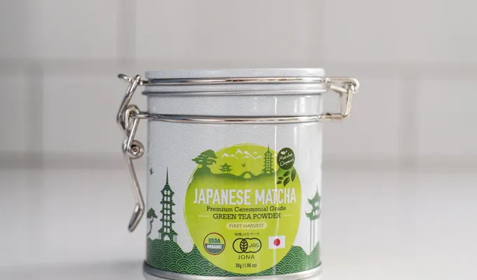 Kiss Me Organics Japanese matcha powder.' title='BEST Organic Matcha Powder Review