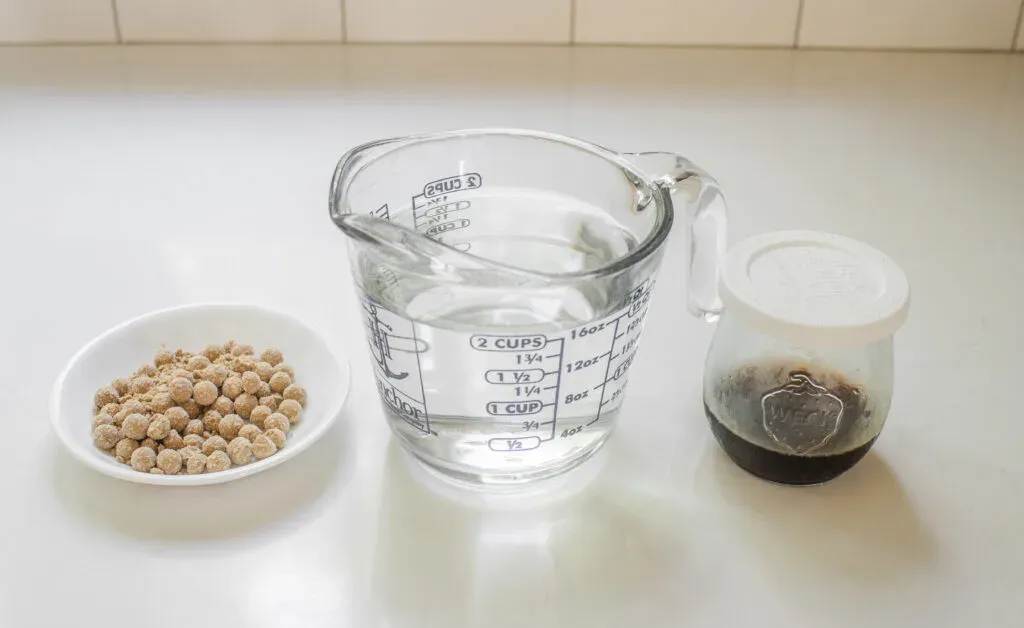 All of the ingredients needed to cook and flavor the boba pearls. ' title='How to Make Matcha Milk Tea with Boba