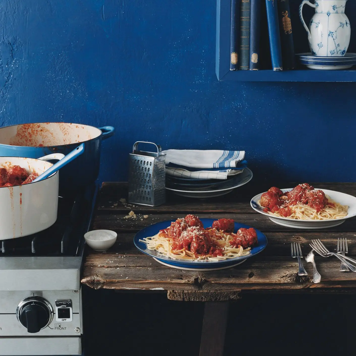 Espaguete e almôndegas