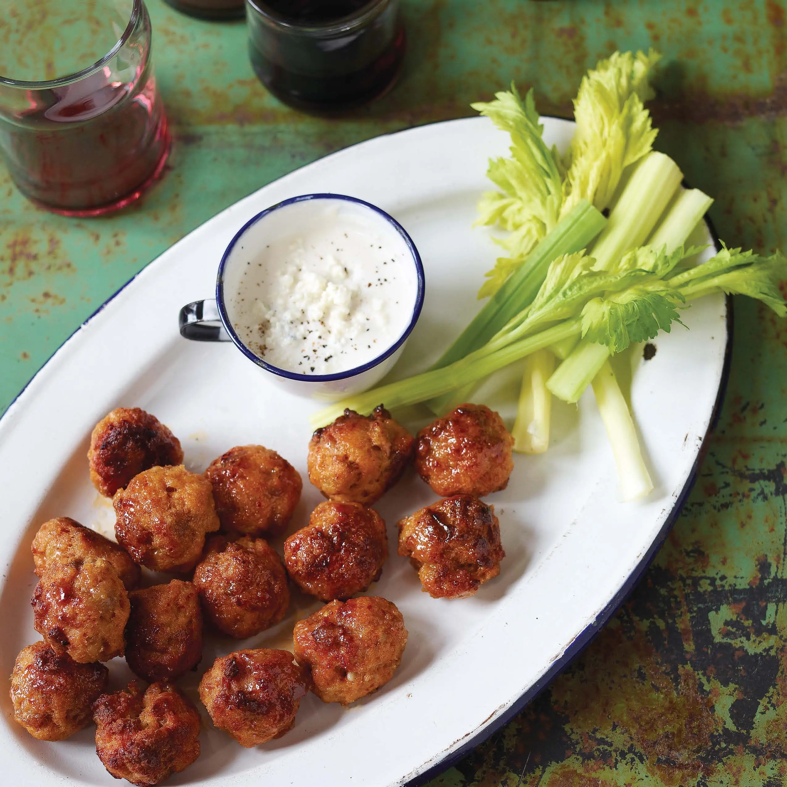 Mini Buffalo Chicken Balls