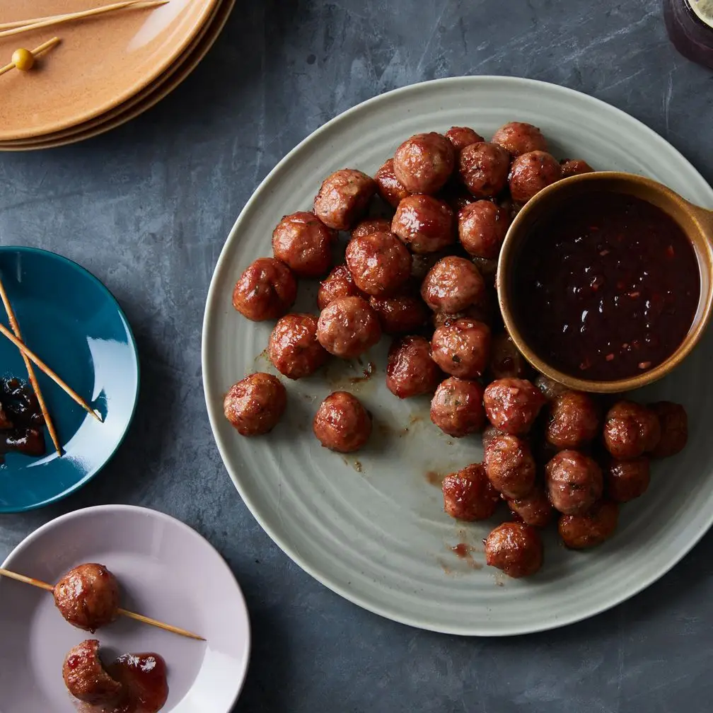 Klopsiki z indyka z sosem jagodowym