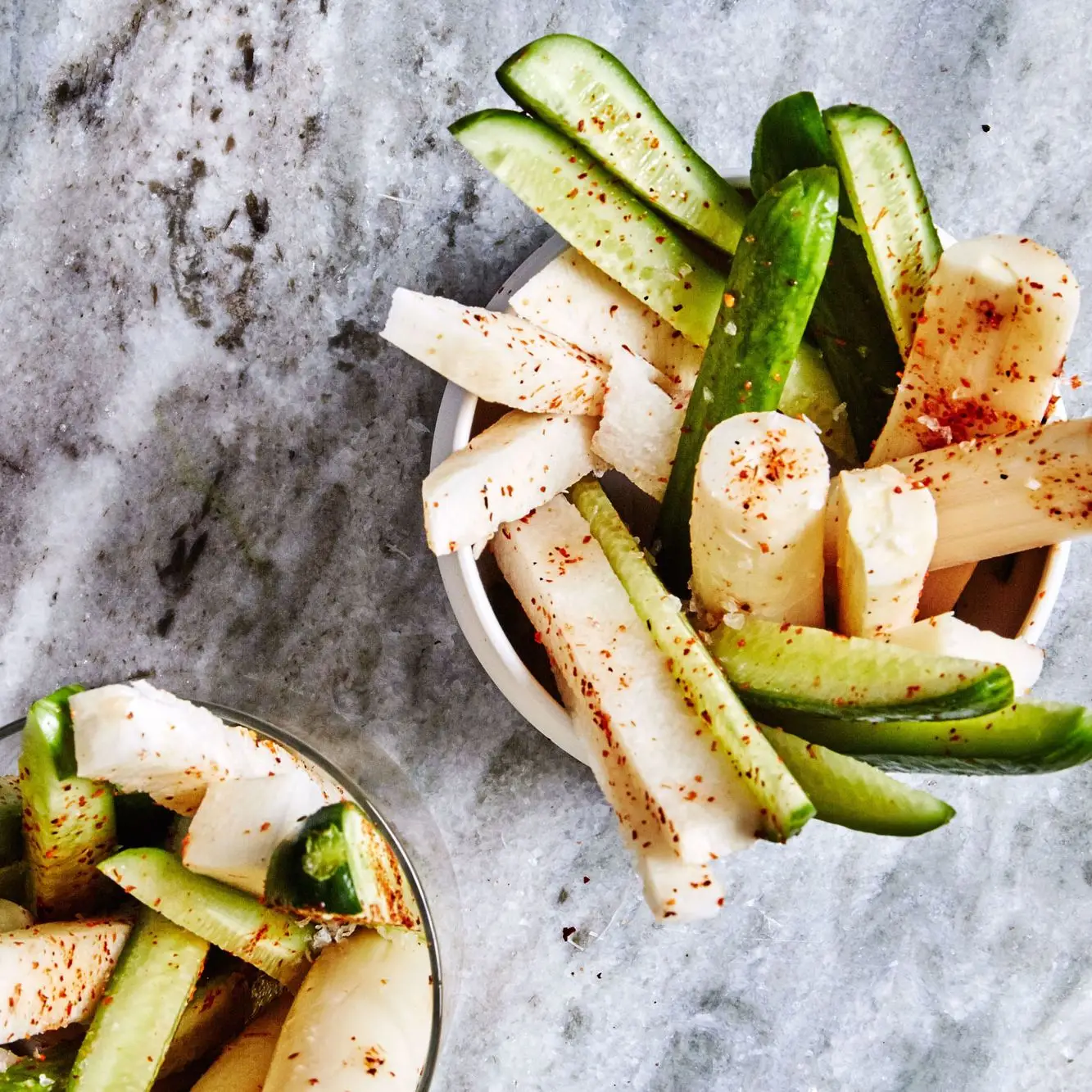 Lanças de vegetais de Tajín