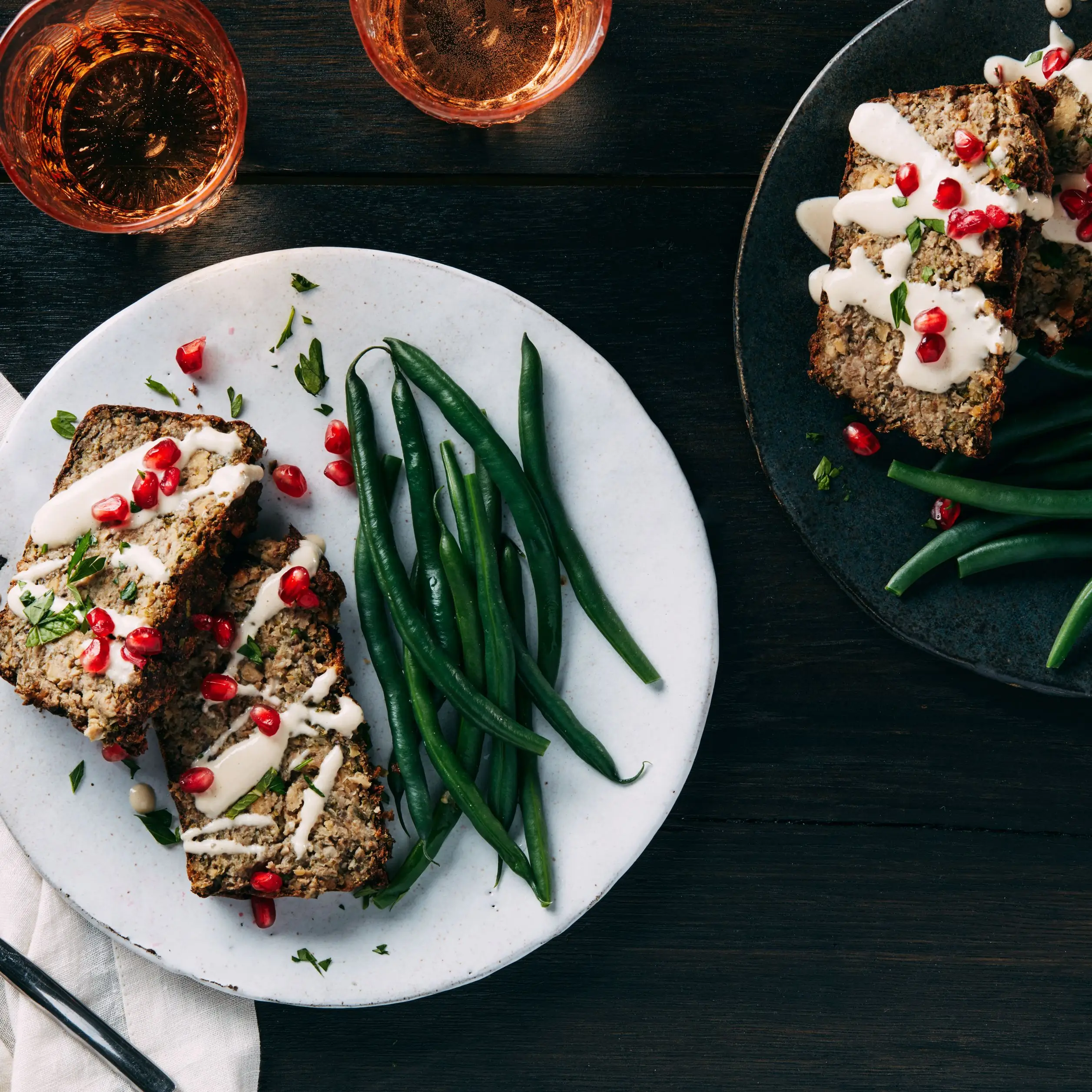 Pão de cogumelo de falafel