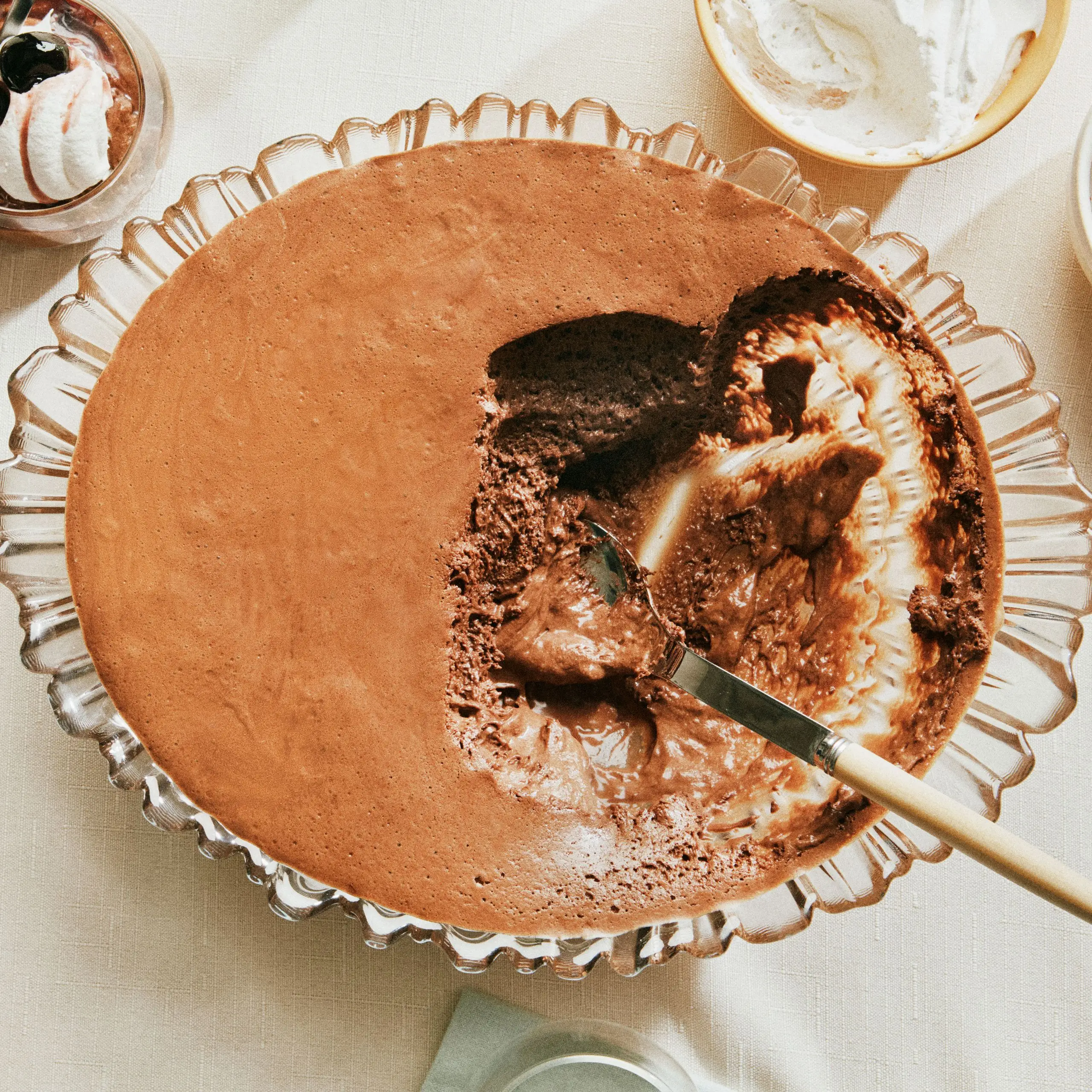 Mousse de chocolate para uma festa