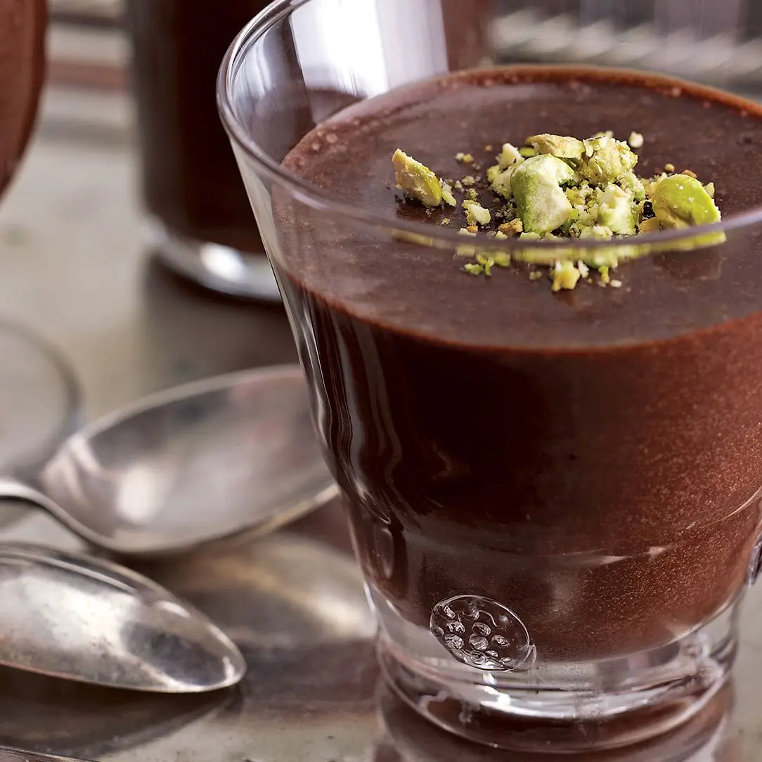 Mousse de chocolate escuro de azeite