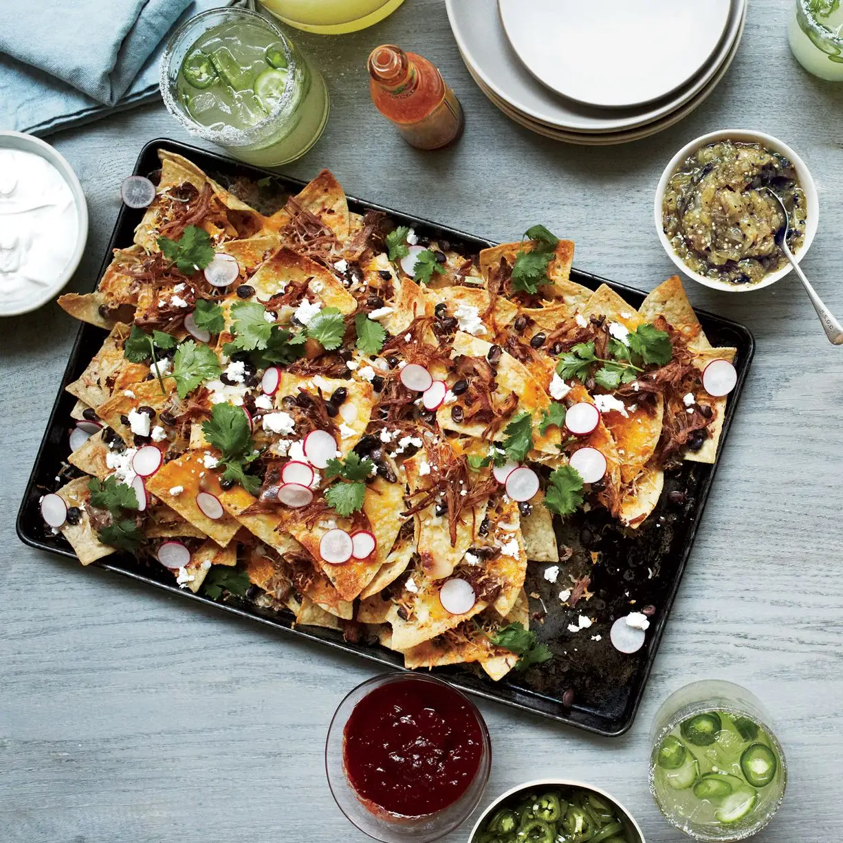 Nachos com todas as fixações