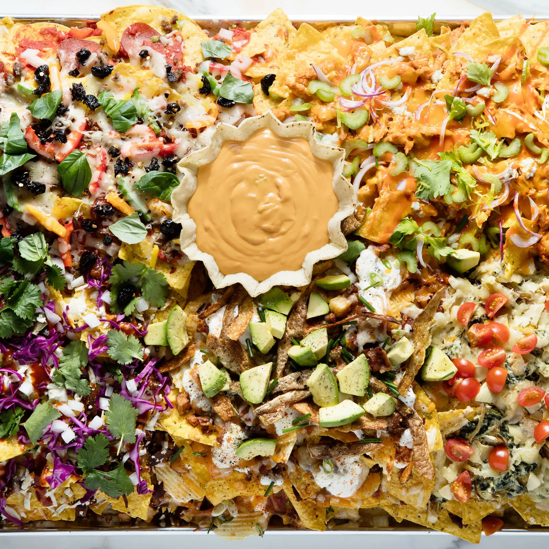Nachos do Super Bowl de 50 ingredientes do EPI