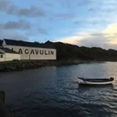 Lagavulin distillery in Islay, Scotland. The word 