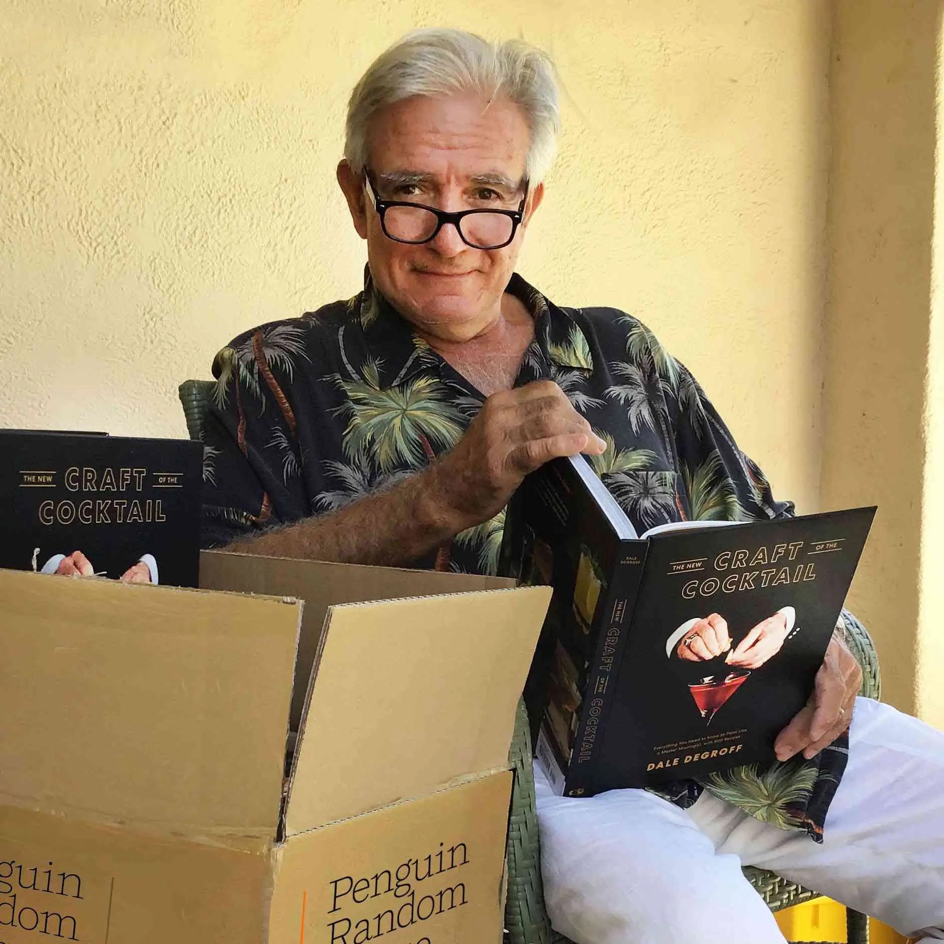 Dale DeGroff with The Craft of the Cocktail book