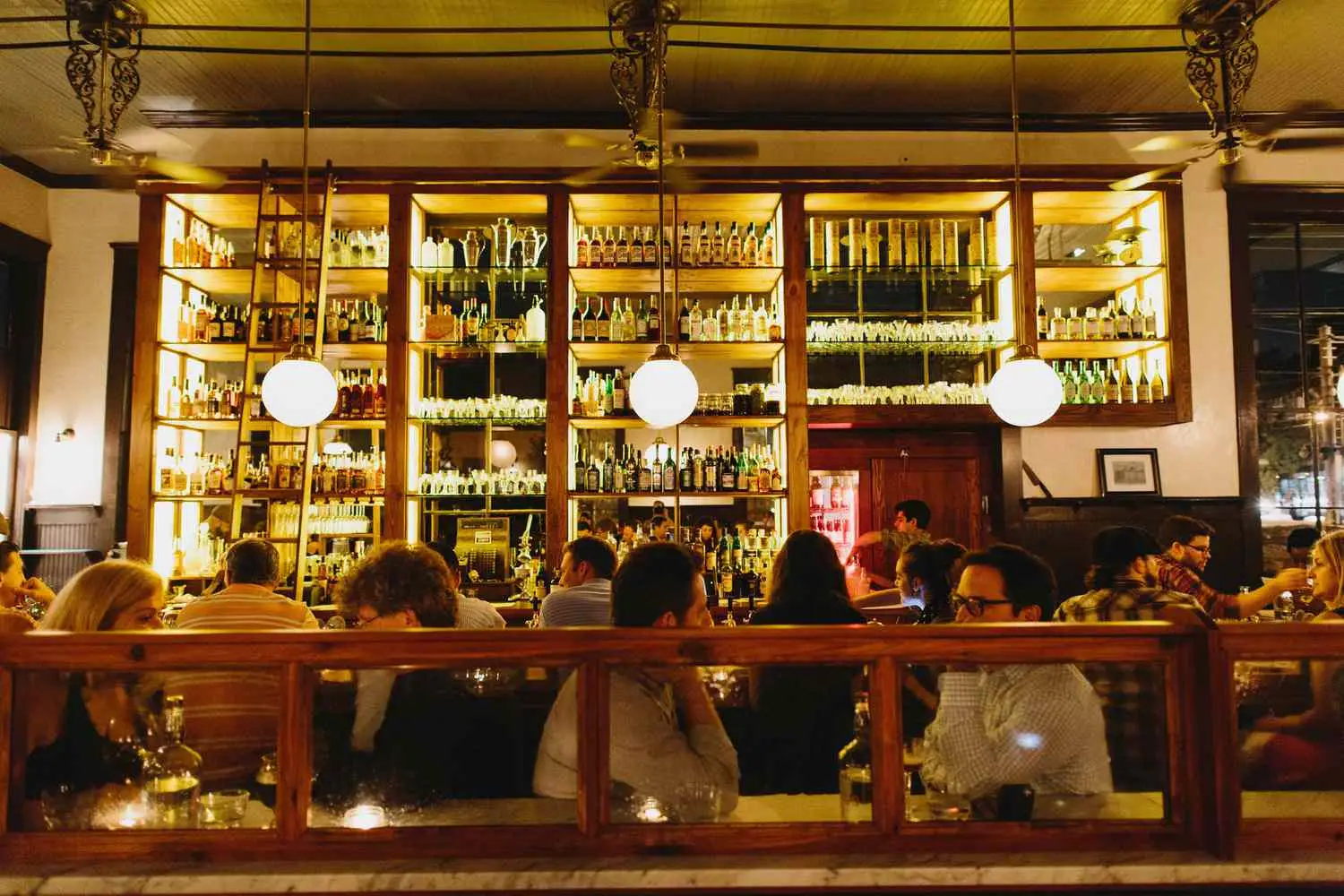 Interior dining room and bar of Kimball House