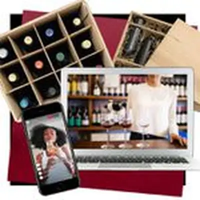 photo composite of wine bottles