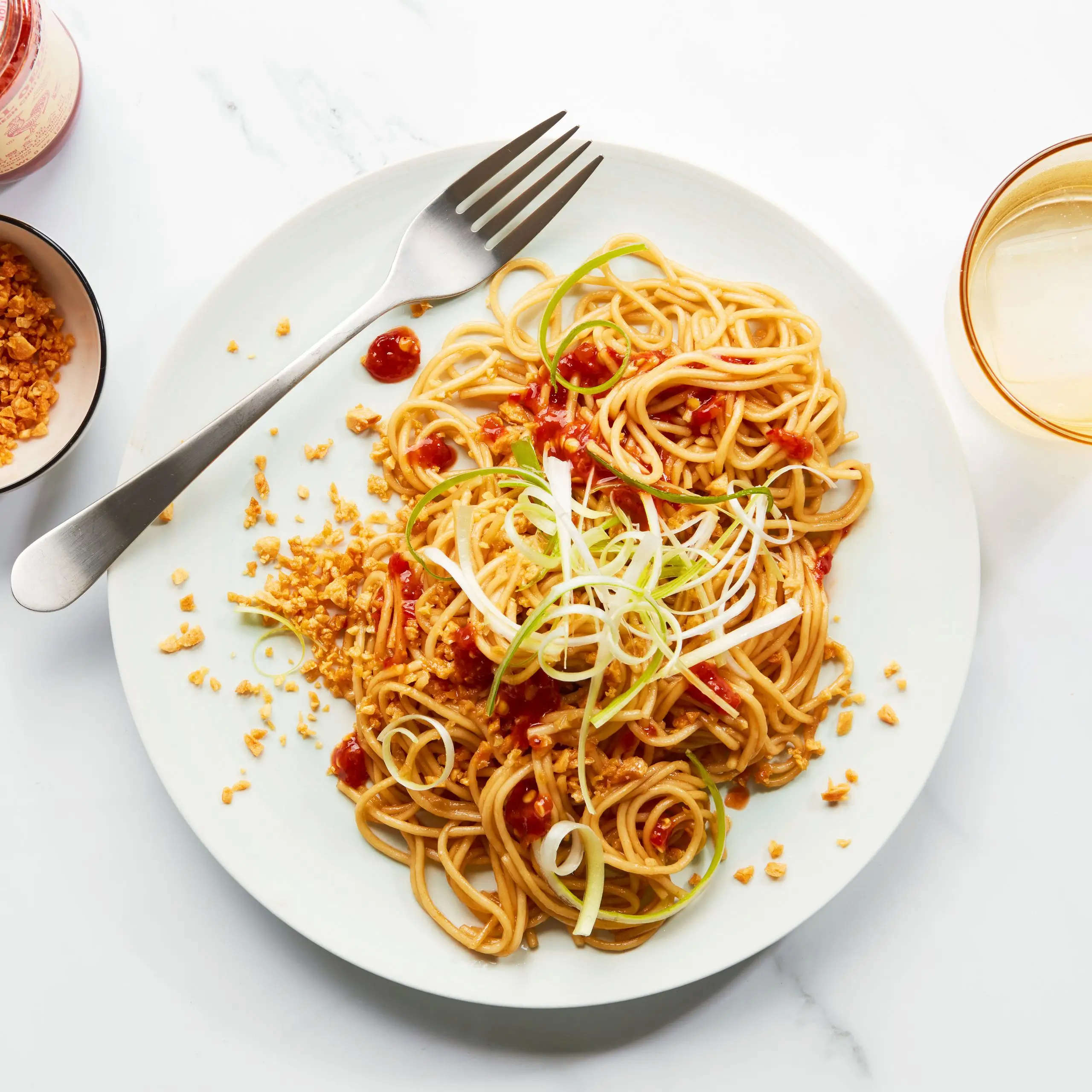 Macarrão de alho frito