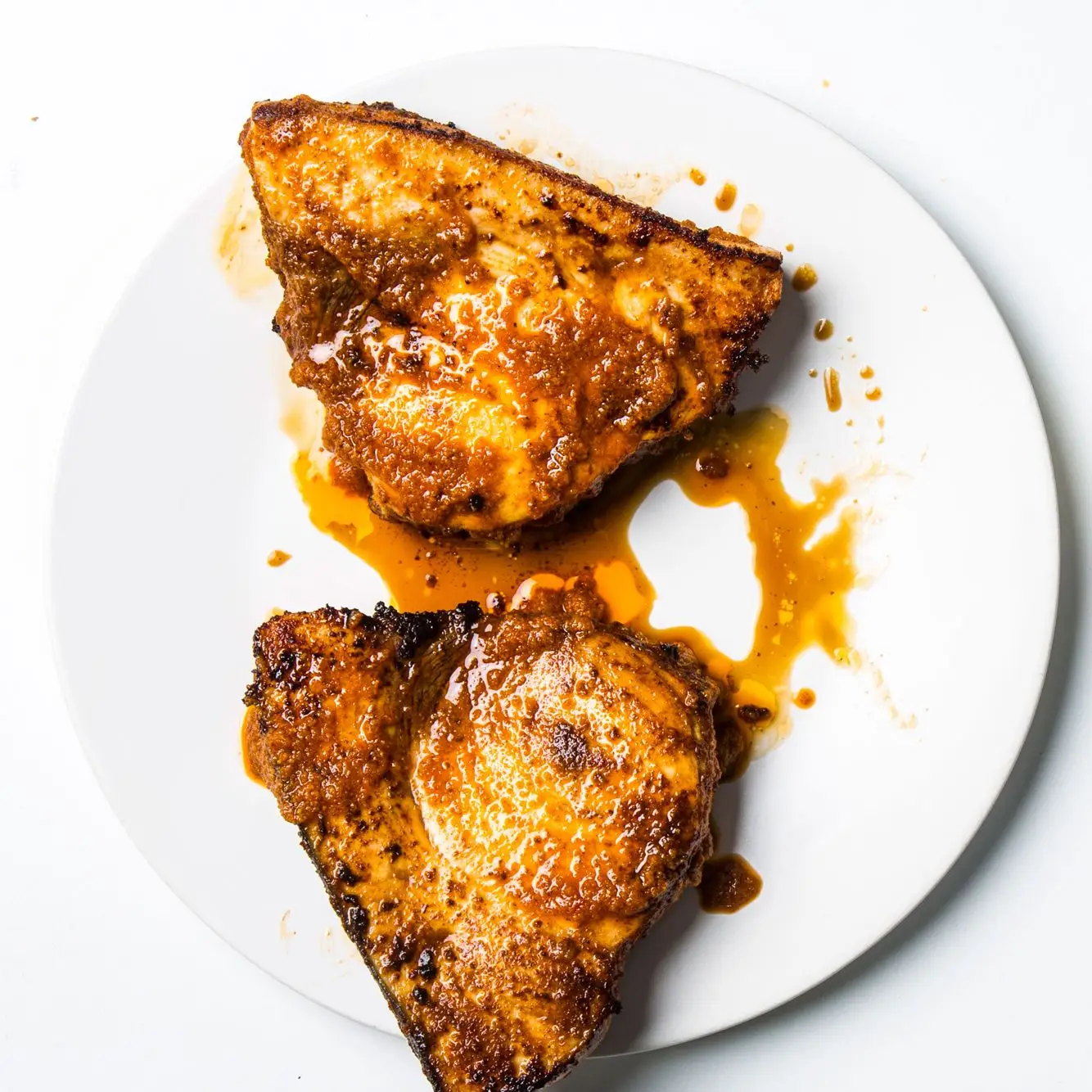 Espadarte com crosta de Harissa