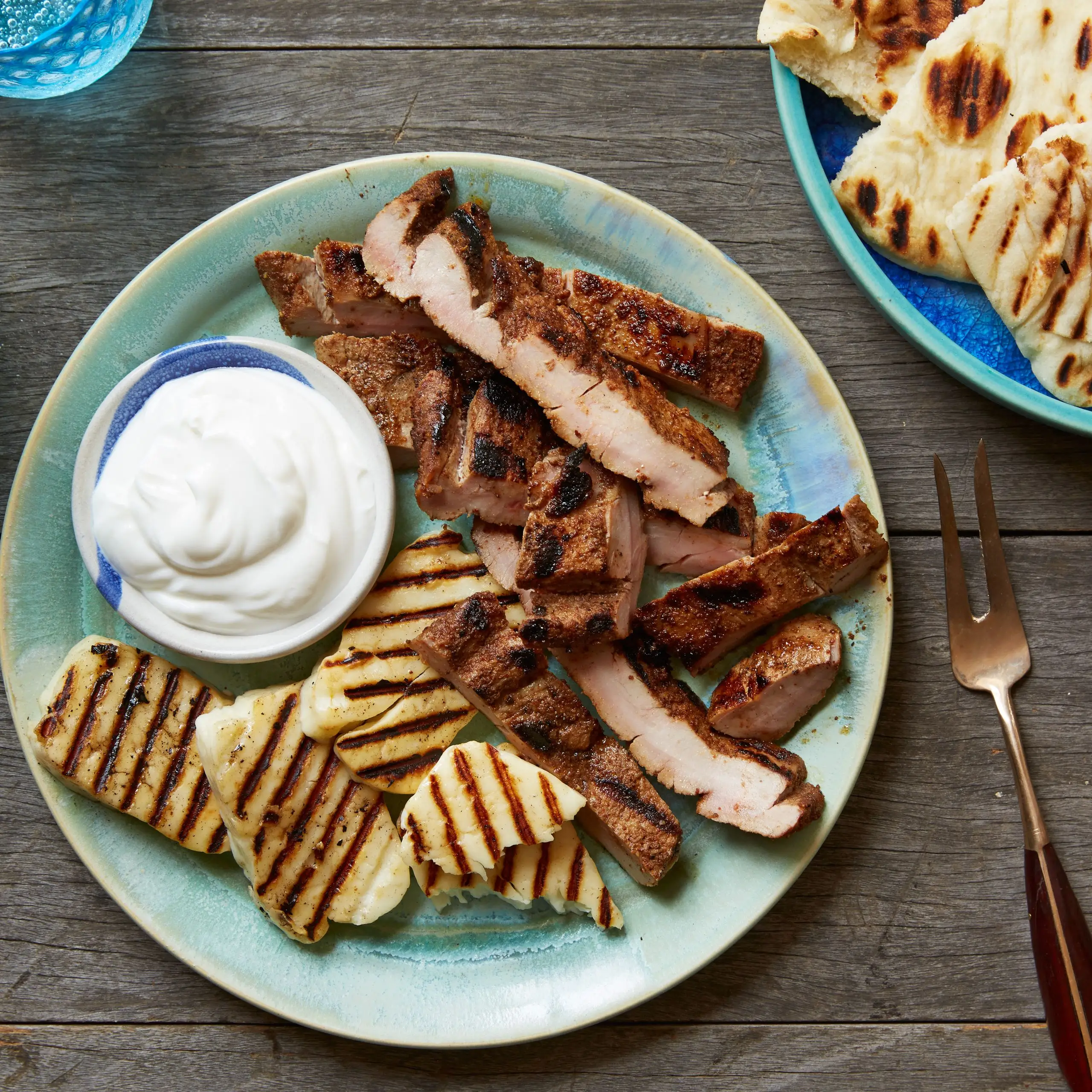 Povelo de porco com temperos marroquinos grelhados