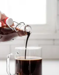 Xarope de chocolate para receita de café