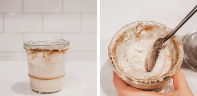 How to make a sourdough starter from scratch: day 10 second feeding' title='How to Make a Sourdough Starter From Scratch