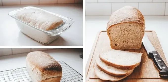 Baking my first loaf of bread with my new sourdough starter.' title='How to Make a Sourdough Starter From Scratch