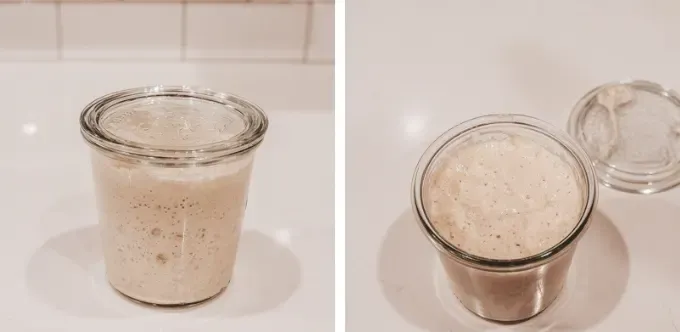 After 1 week in the refrigerator. ' title='How to Make a Sourdough Starter From Scratch