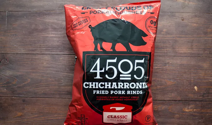 4505 Chicharrones (pork rinds) from Costco.' title='Things to Buy at Costco: Natural and Organic Finds!