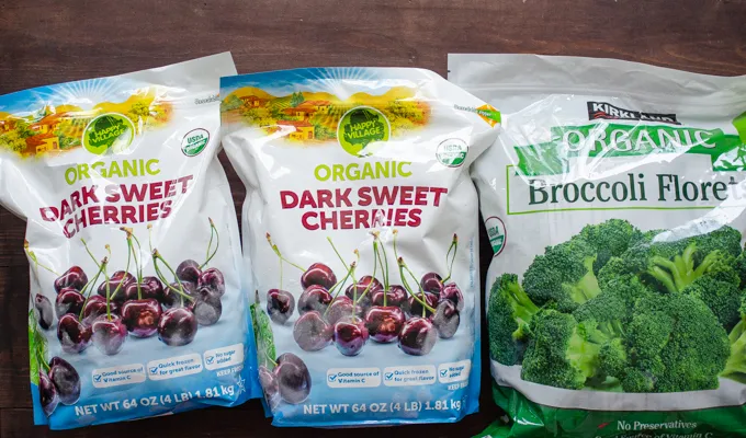 Dark sweet cherries and organic broccoli!' title='Things to Buy at Costco: Natural and Organic Finds!