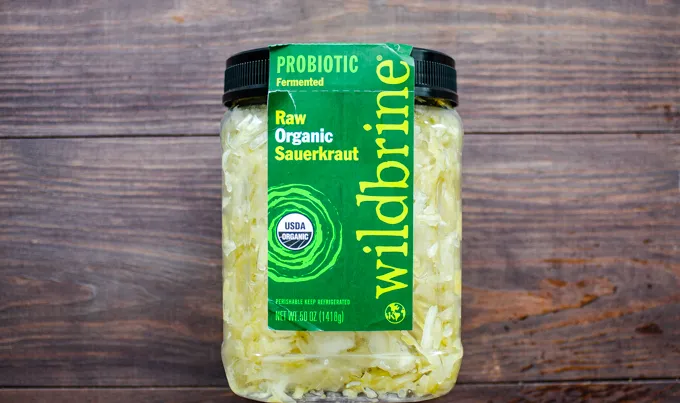 Huge jar of Wildbrine sauerkraut.' title='Things to Buy at Costco: Natural and Organic Finds!