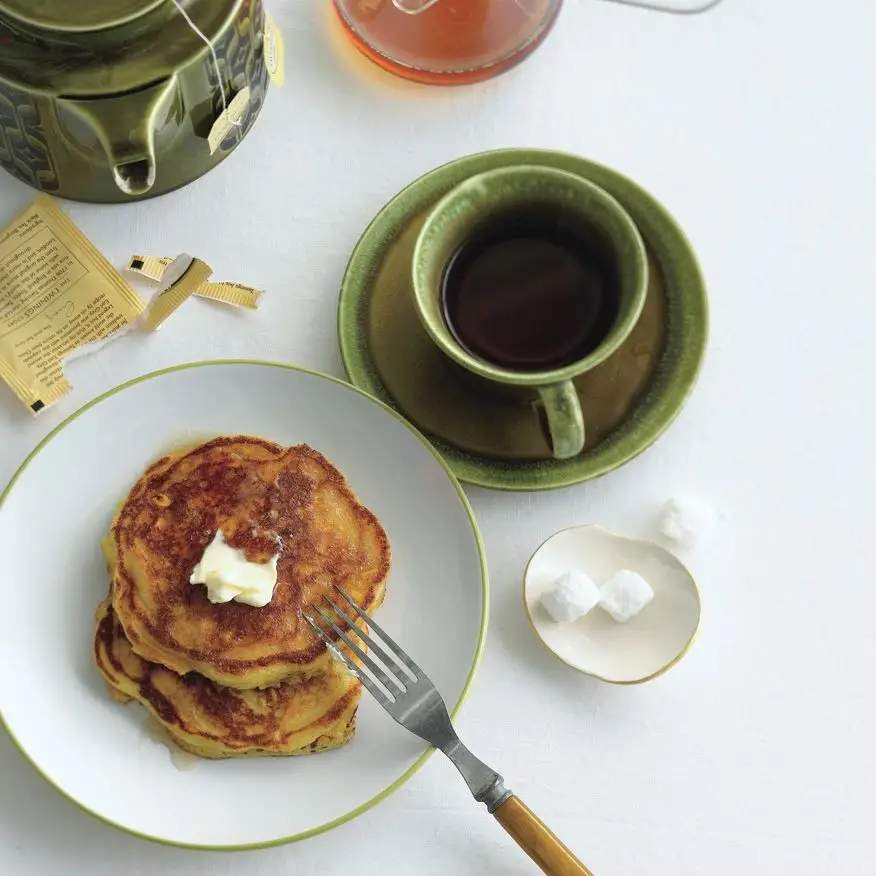 Panquecas de milho frescas