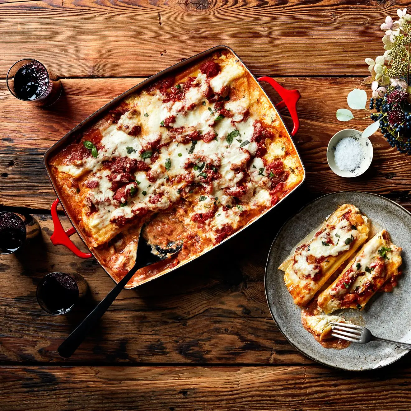 Manicotti de quatro quentes