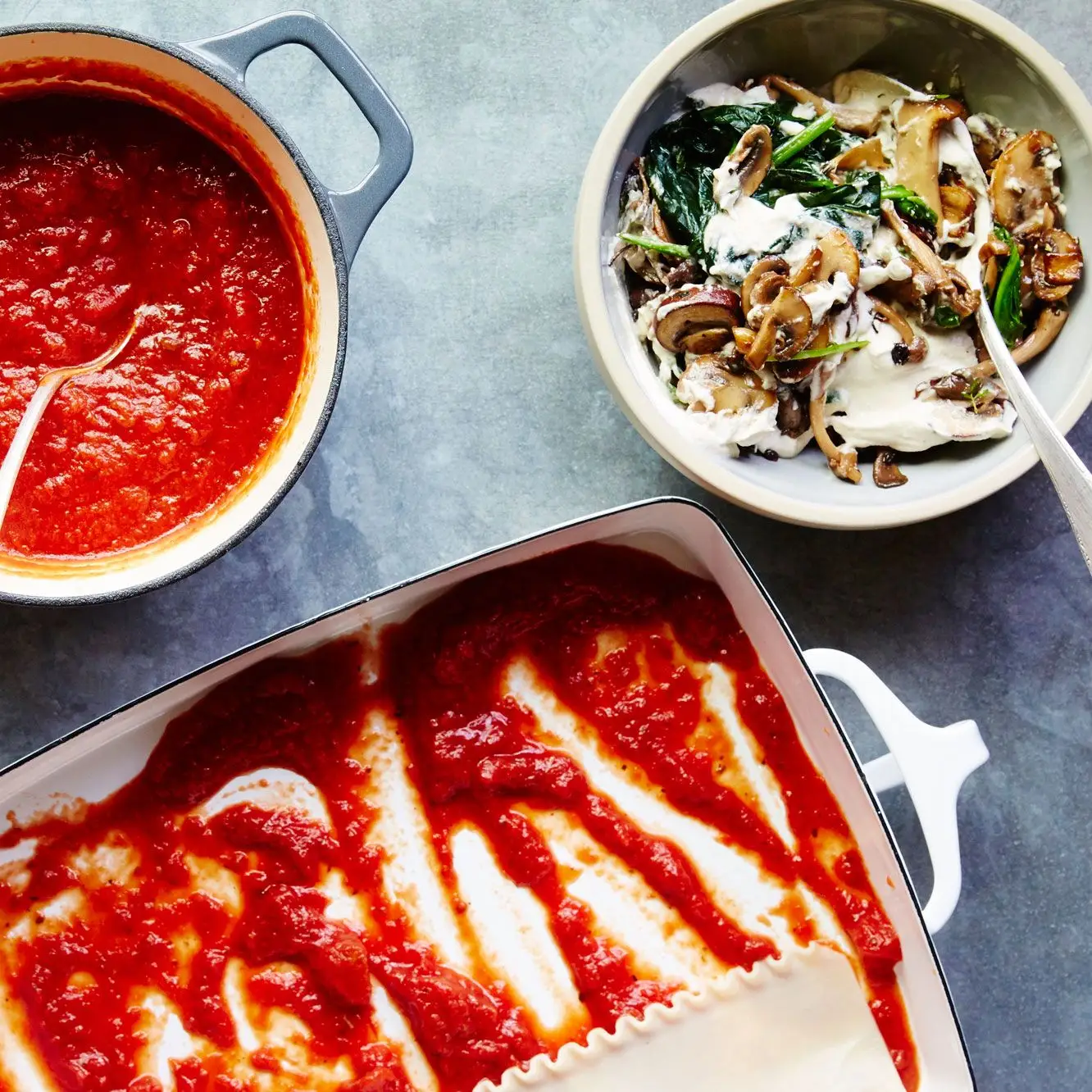 Lasanha de cogumelo vegano cremoso