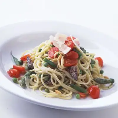 Macarrão com vegetais