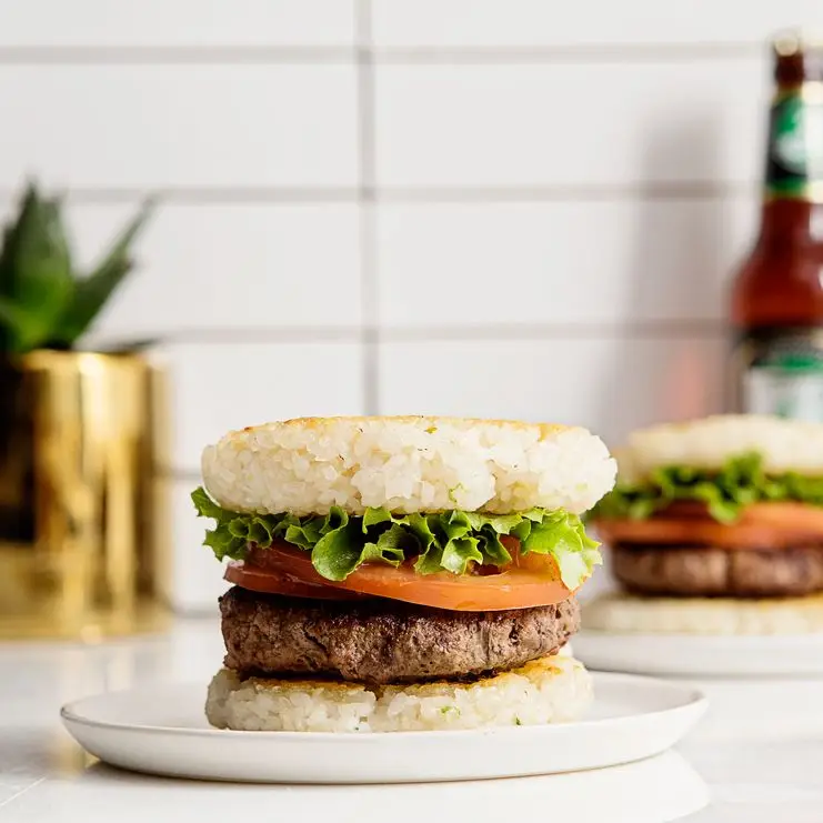 Pães de arroz pegajoso sem glúten