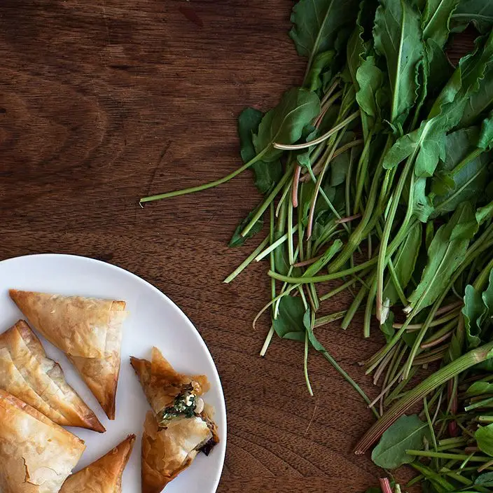 Espinafre e Sorrel Spalakopita