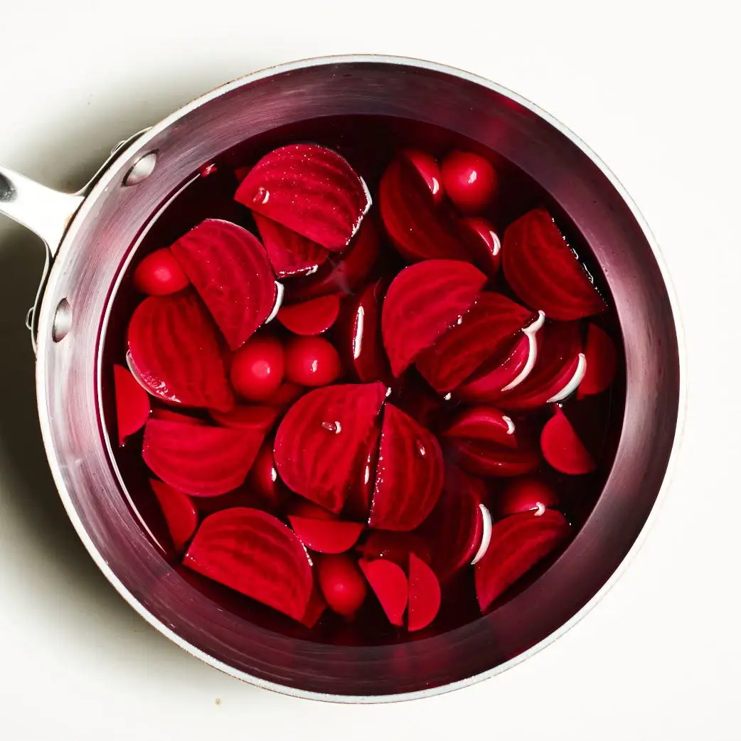 Beterraba e picles de rabanete