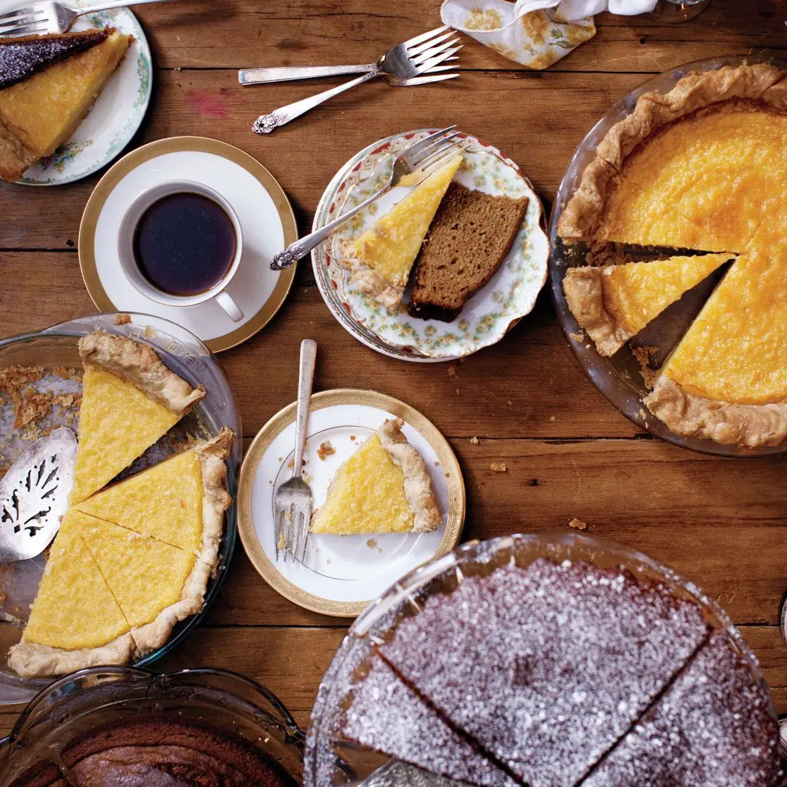 Torta de xadrez de leitelho-limão