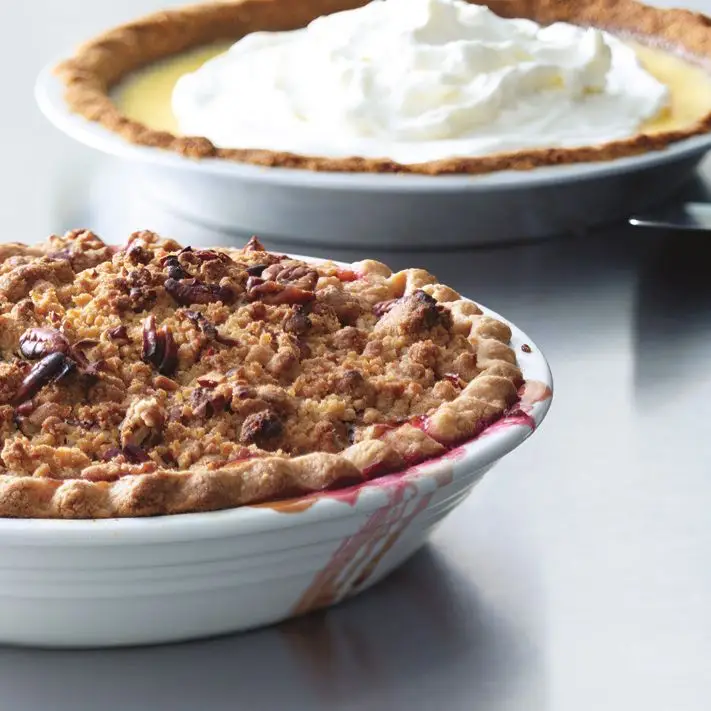 Torta crumble da maçã cranberry