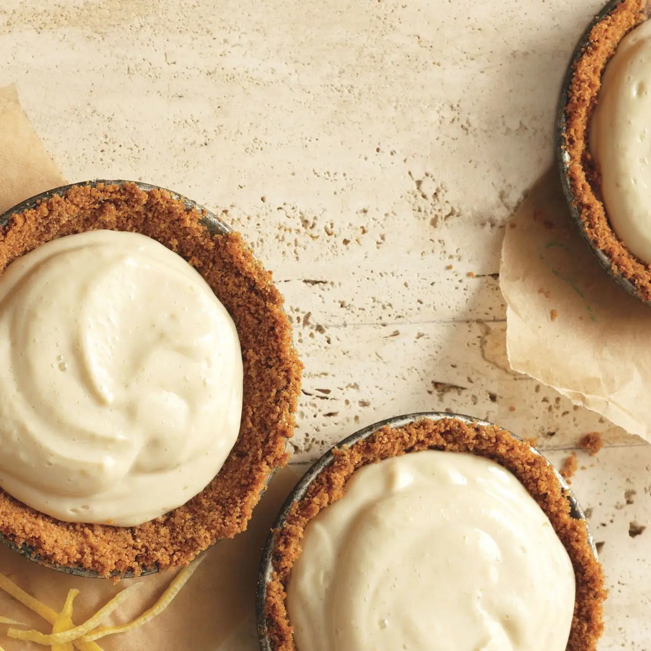 Tortas de creme de limão meyer