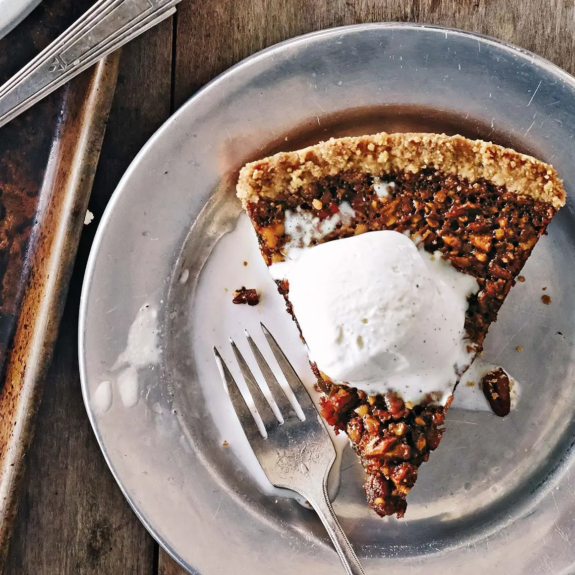 Sorghum-Bourbon Pecan Pie