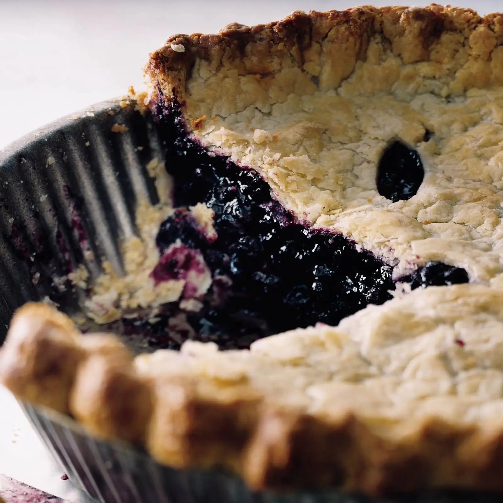 Torta de mirtilo selvagem