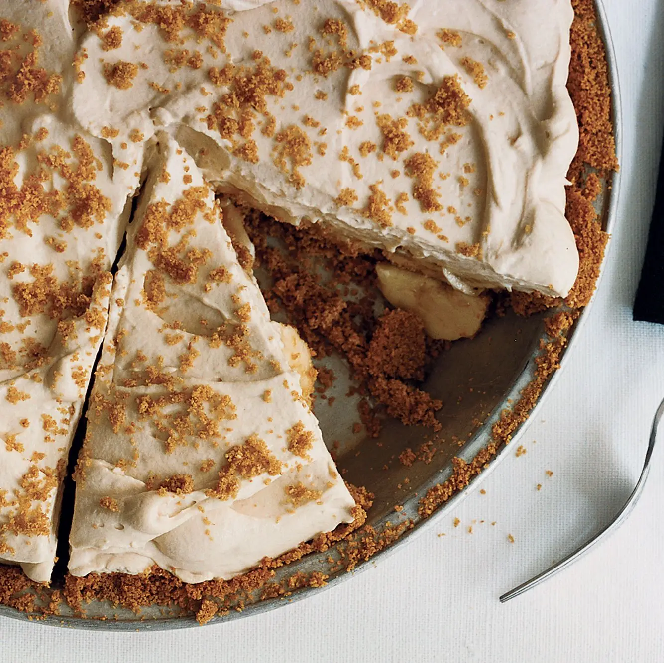 Torta de creme de rum de banana