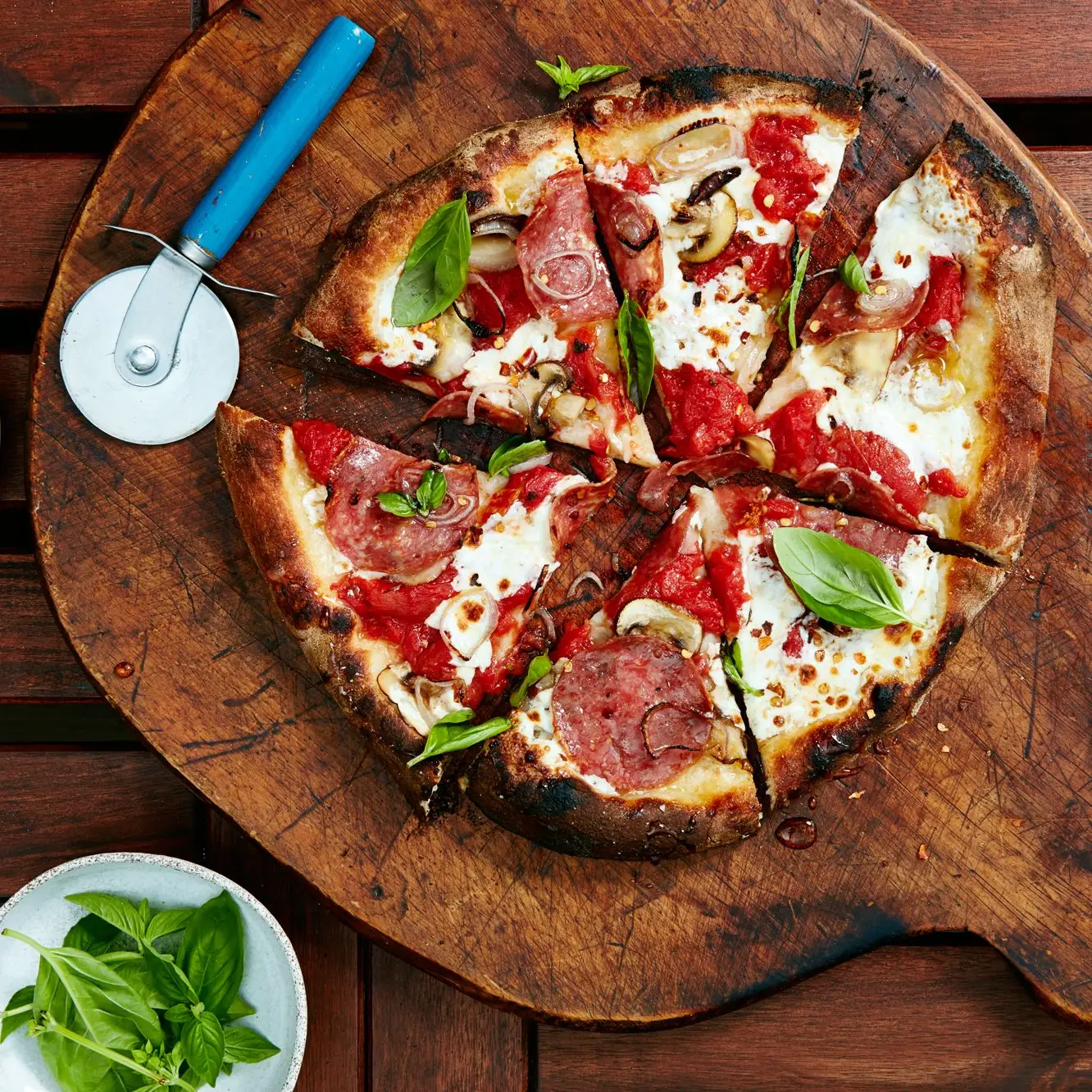 Pizza a lenha de luxo