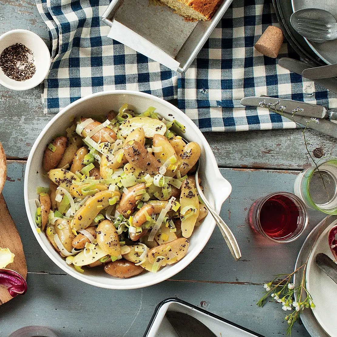 Salada de batata fingerling