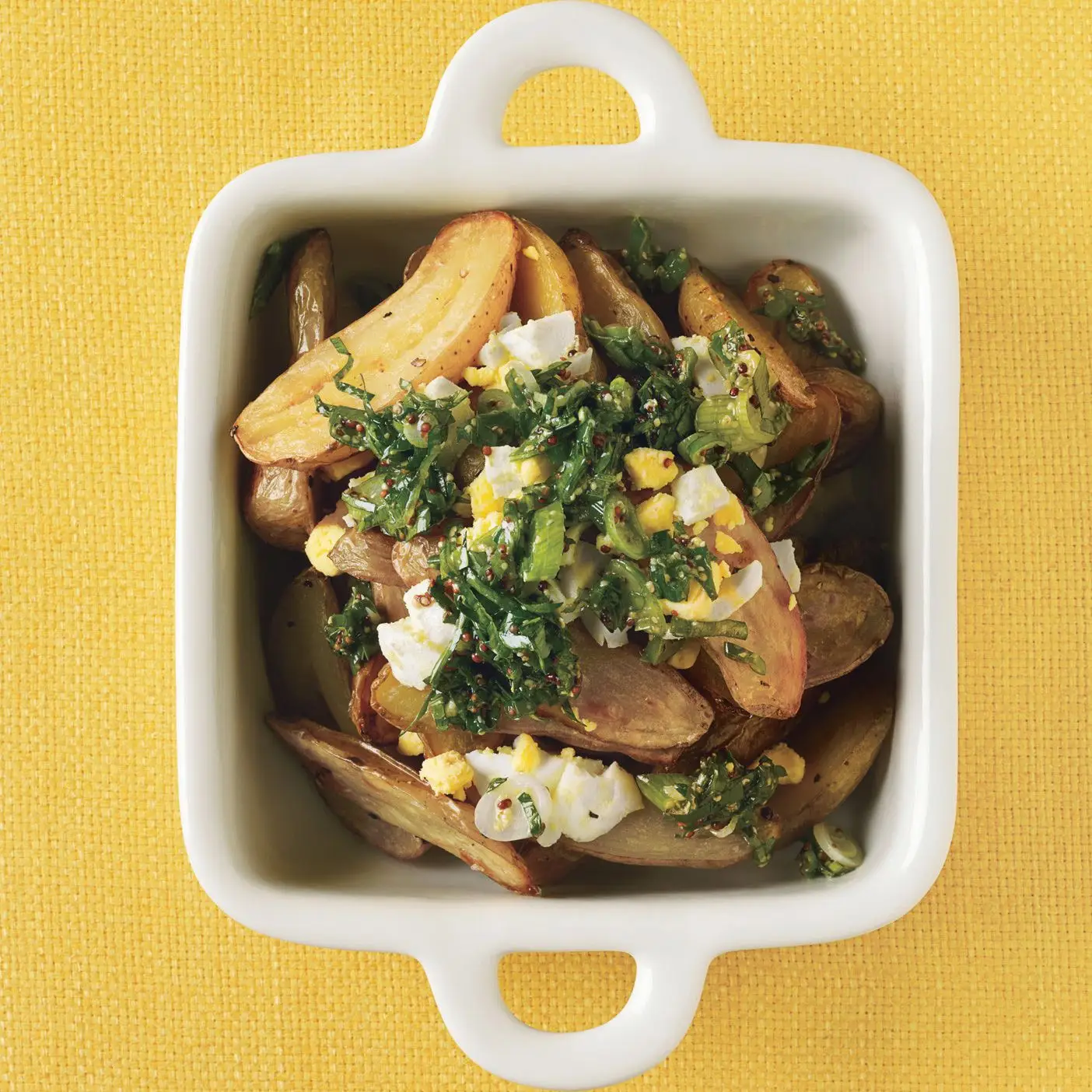 Salada de batata assada