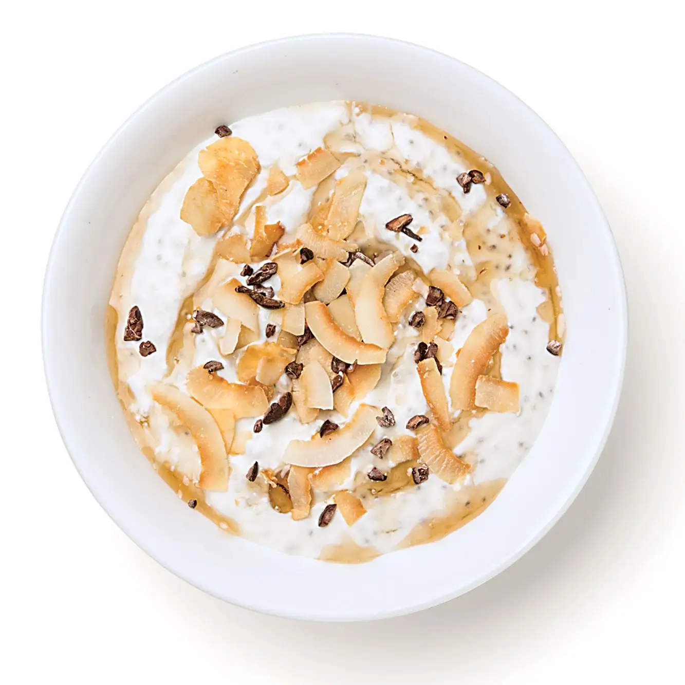 Pudim de iogurte-chia