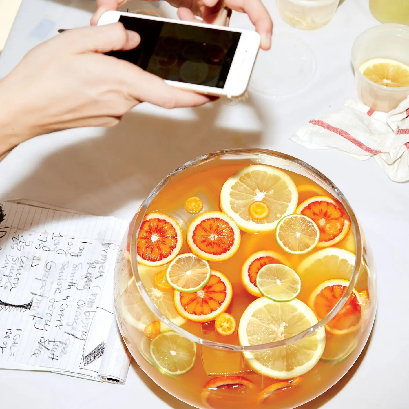 Spiced Rum Punch com citros e luxardo