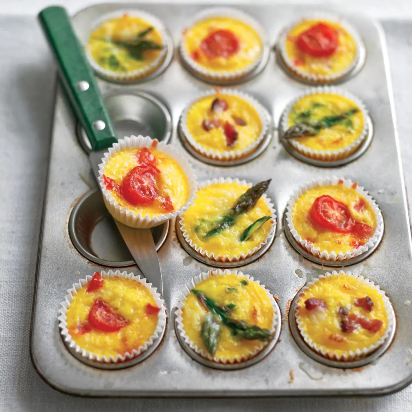 Mini quiches sem crosta