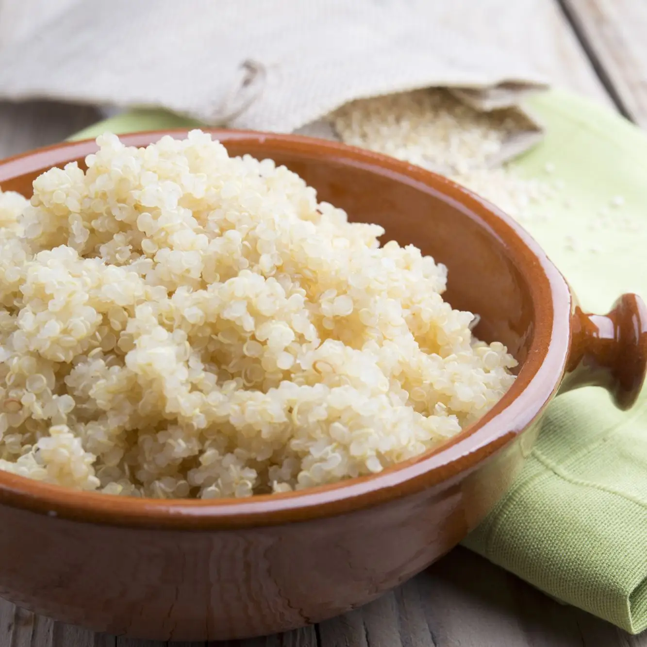 Quinoa com aroma de limão