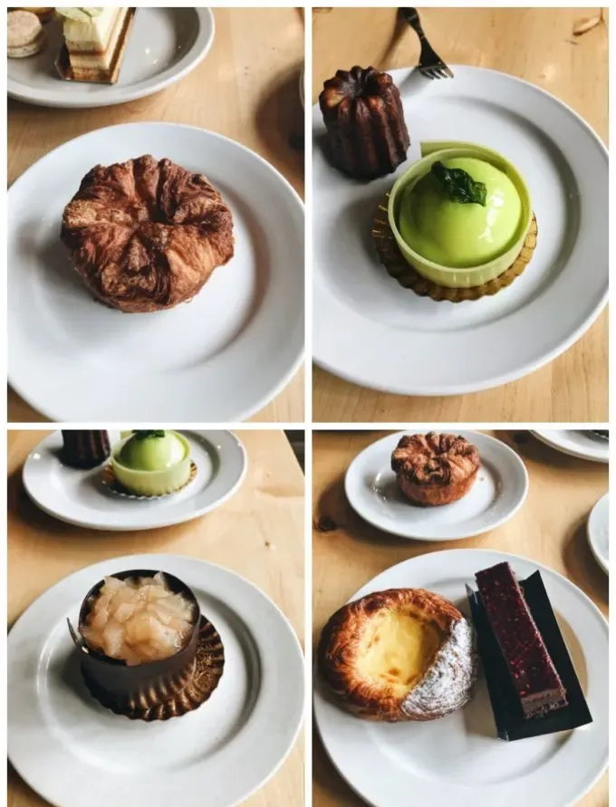 Patisserie 46 Minneapolis MN - Kougin Amann Basil custard tart flourless chocolate cake flan puff pastry' title='Fun Restaurants in Minneapolis