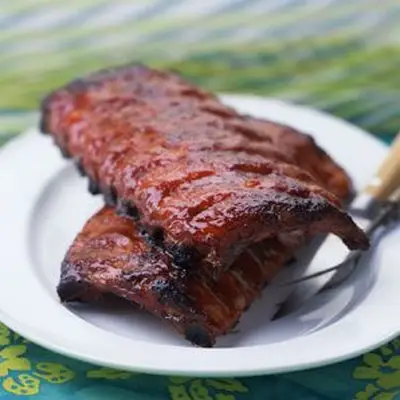 Costelas chinesas de churrasco