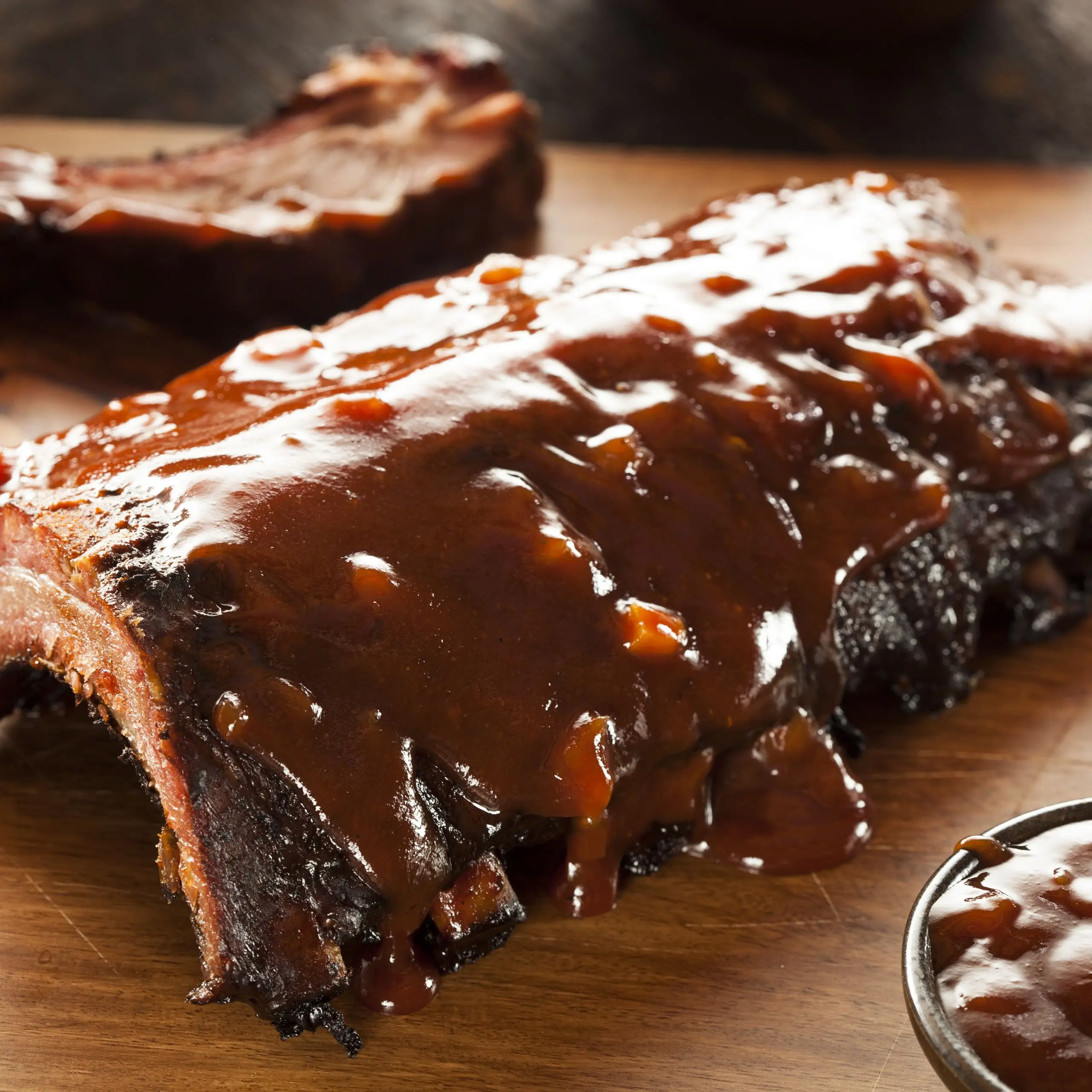 Costelas de bebê no estilo da cidade de Kansas