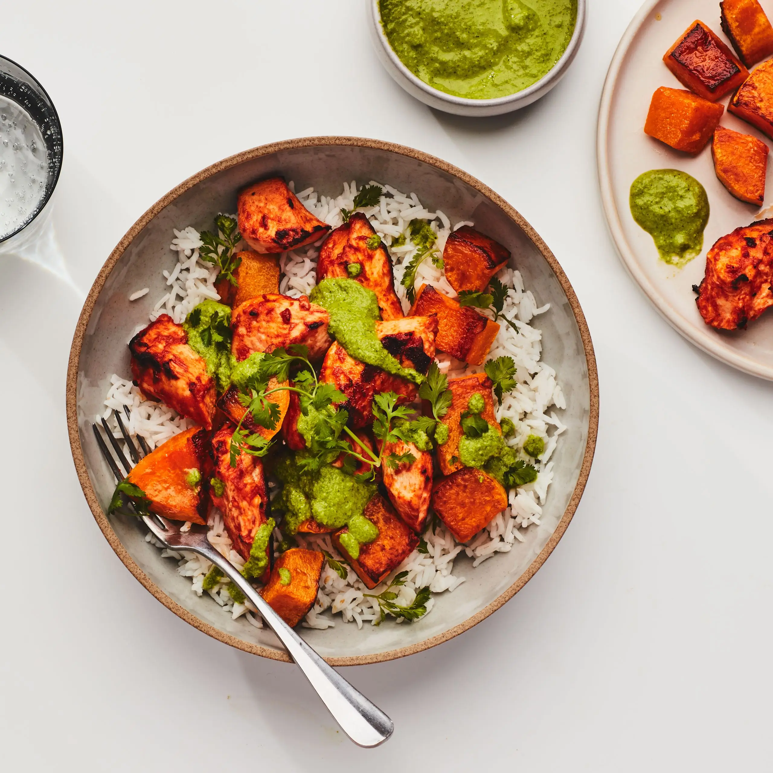 Tajas de frango tandoori