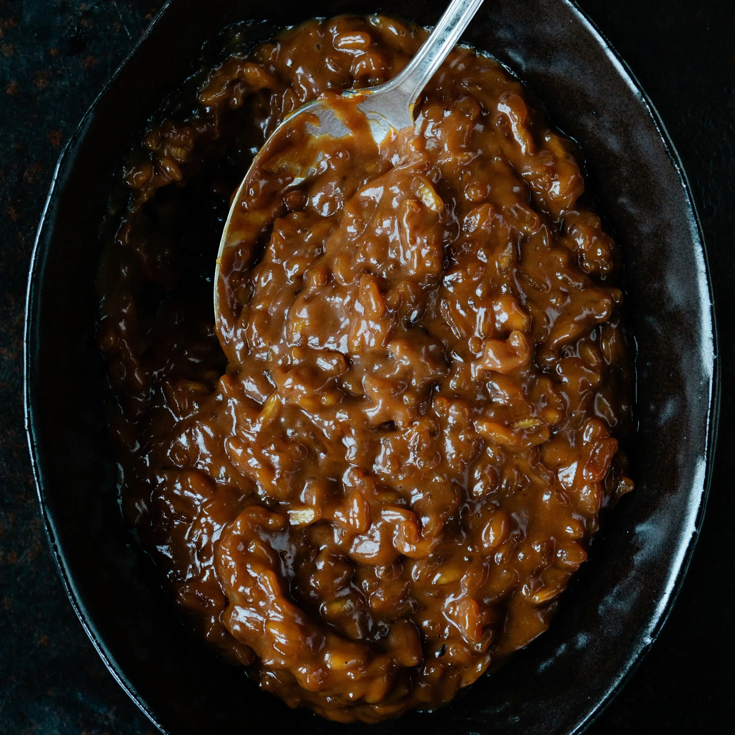 Risoto de caramelo salgado